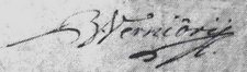 Signature de Blaise Verniory (1717-1799)