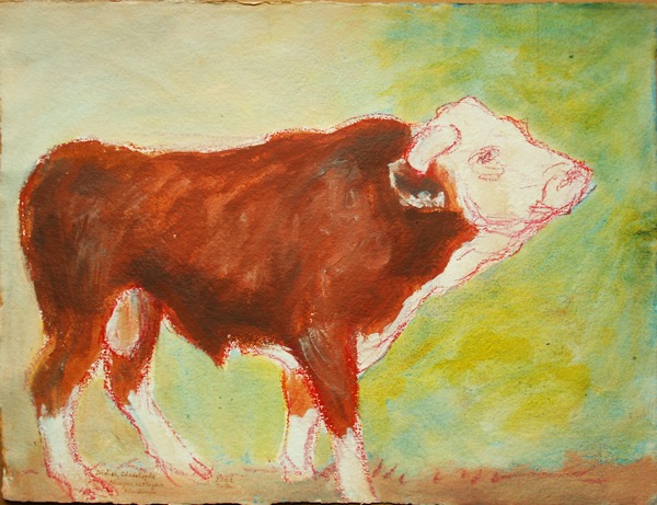 Didier Christophe, Alcazar de Meg�ve, Abondance, 56x75 cm, 2001.