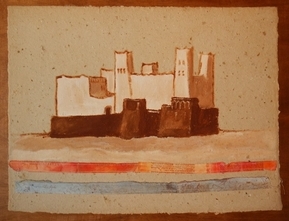 Didier Christophe, Dar A�t Sidi el Maati, 56 x 75 cm, 1989.