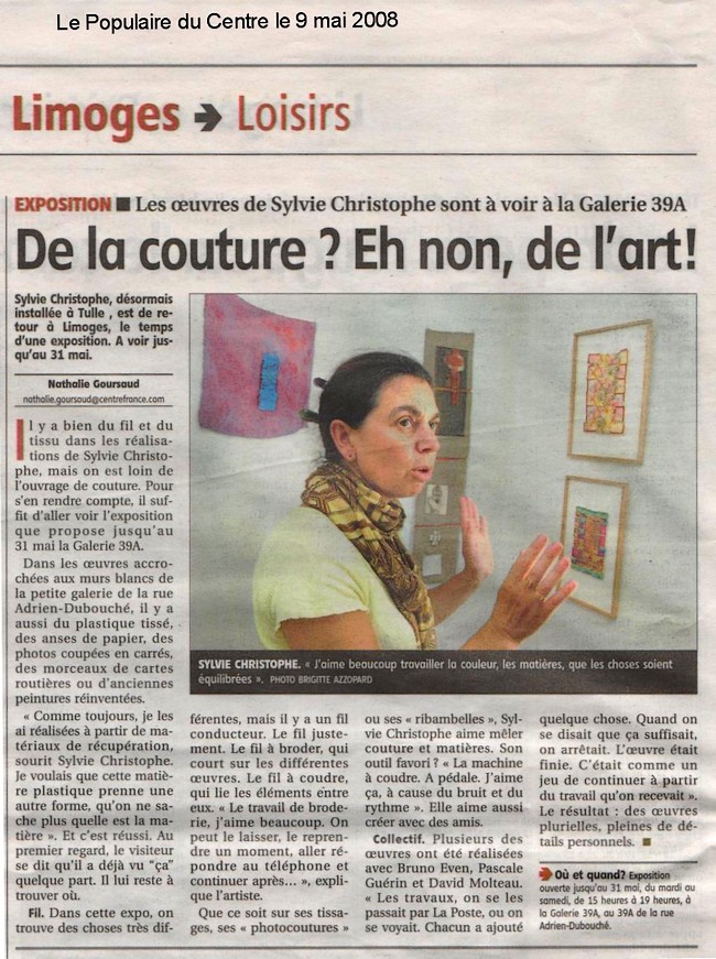 Article de Nathalie Goursaud 2008
