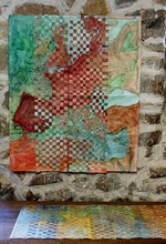 Sylvie Christophe, exposition � La Pommerie, St-Setiers, d�cembre 2004.